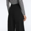 Pantalon à taille haute et jambes larges effet néoprène Pantalon à taille haute et jambes larges effet néoprène