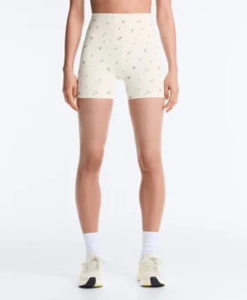 Pantalon taille haute Evermove 10 cm à imprimé floral
