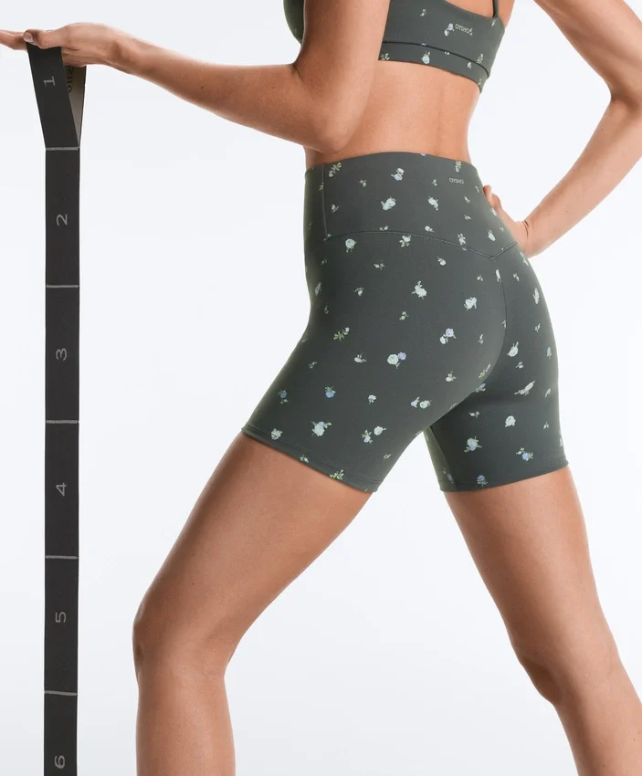 Pantalon taille haute Evermove 10 cm à imprimé floral Pantalon taille haute Evermove 10 cm à imprimé floral