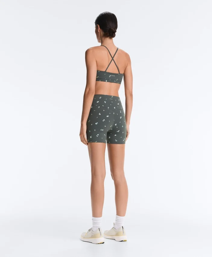 Pantalon taille haute Evermove 10 cm à imprimé floral Pantalon taille haute Evermove 10 cm à imprimé floral