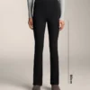 Pantalon évasé chaud à taille haute avec poches Pantalon évasé chaud à taille haute avec poches