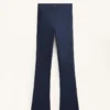 Pantalon évasé chaud à taille haute avec poches Pantalon évasé chaud à taille haute avec poches