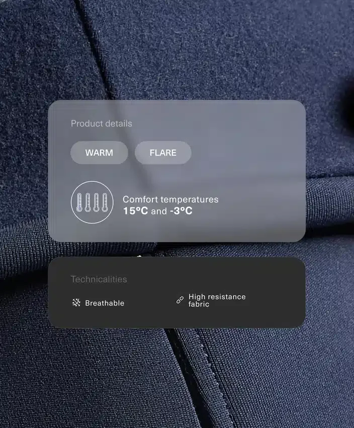 Pantalon évasé chaud à taille haute avec poches Pantalon évasé chaud à taille haute avec poches