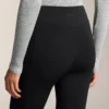 Pantalon évasé chaud à taille haute avec poches Pantalon évasé chaud à taille haute avec poches