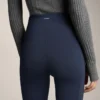 Pantalon évasé chaud à taille haute avec poches Pantalon évasé chaud à taille haute avec poches
