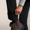 Pantalon évasé chaud à taille haute avec poches Pantalon évasé chaud à taille haute avec poches