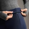 Pantalon évasé chaud à taille haute avec poches Pantalon évasé chaud à taille haute avec poches