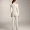 Pantalon évasé chaud à taille haute avec poches Pantalon évasé chaud à taille haute avec poches