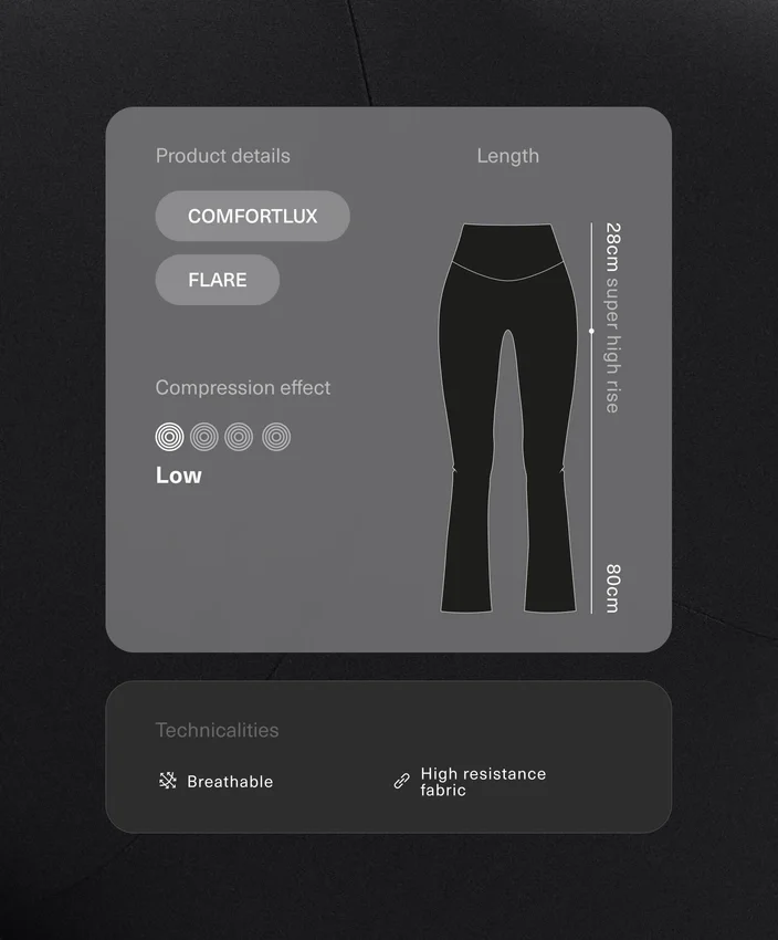 Pantalon évasé Comfortlux à taille très haute Pantalon évasé Comfortlux à taille très haute