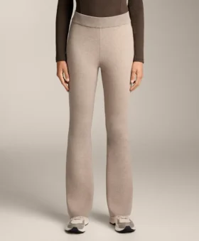 Pantalon évasé en maille