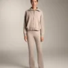 Pantalon évasé en maille