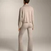 Pantalon évasé en maille