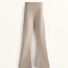 Pantalon évasé en maille