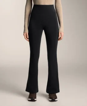 Pantalon évasé extra chaud sans coutures à taille très haute
