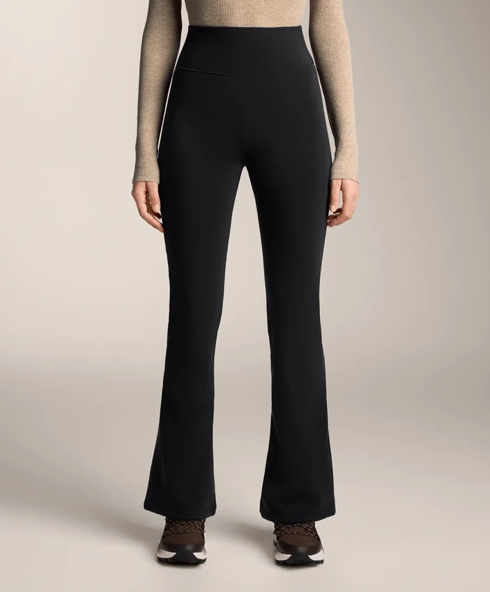 Pantalon évasé extra chaud sans coutures à taille très haute Pantalon évasé extra chaud sans coutures à taille très haute