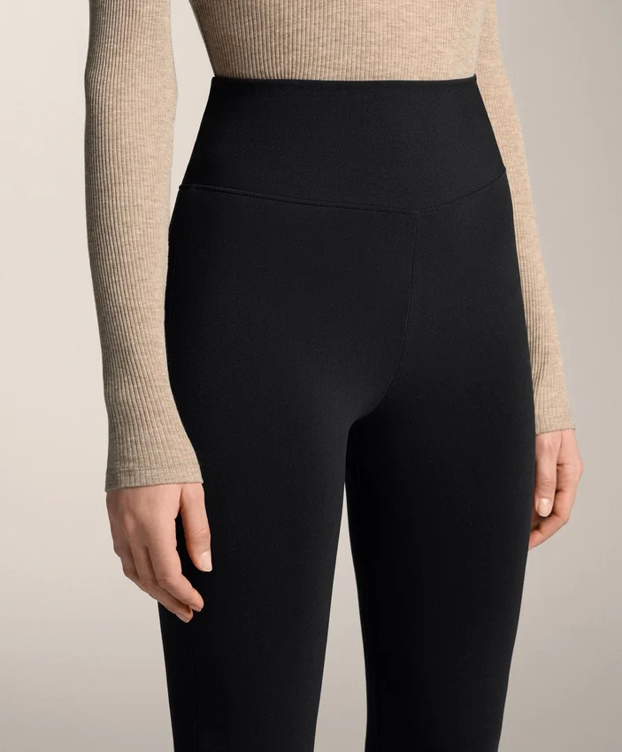 Pantalon évasé extra chaud sans coutures à taille très haute Pantalon évasé extra chaud sans coutures à taille très haute