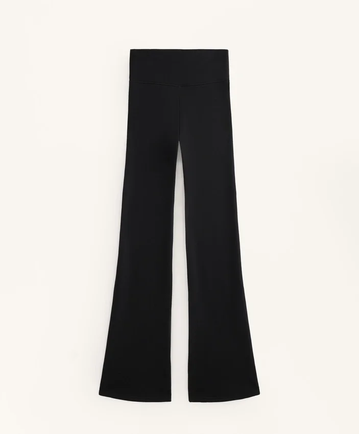 Pantalon évasé extra chaud sans coutures à taille très haute Pantalon évasé extra chaud sans coutures à taille très haute