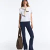 Pantalon évasé à taille haute Comfortlux Pantalon évasé à taille haute Comfortlux