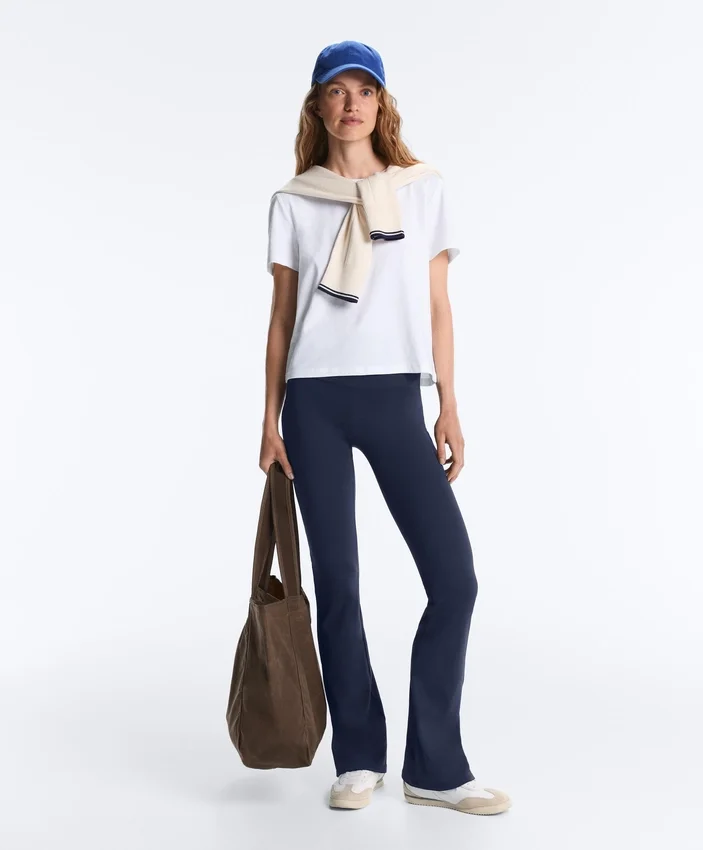 Pantalon évasé à taille haute Comfortlux Pantalon évasé à taille haute Comfortlux