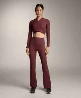 Pantalon évasé à taille haute Comfortlux