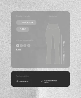 Pantalon évasé à taille haute Comfortlux