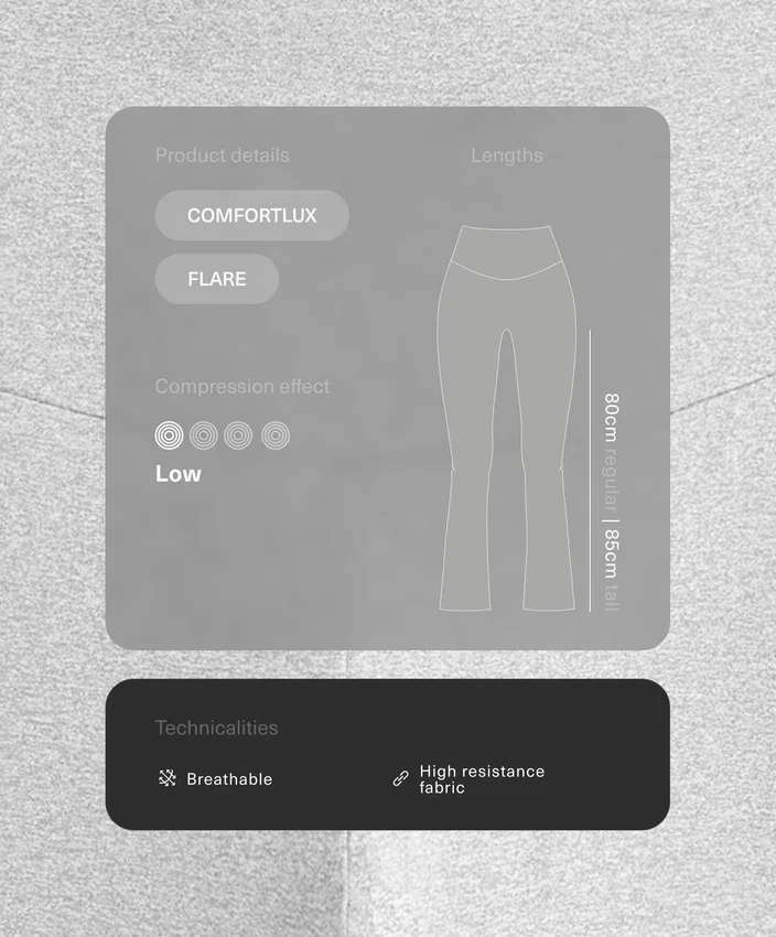 Pantalon évasé à taille haute Comfortlux Pantalon évasé à taille haute Comfortlux