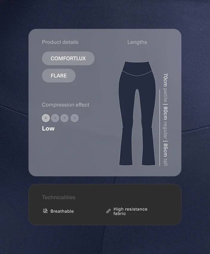 Pantalon évasé à taille haute Comfortlux Pantalon évasé à taille haute Comfortlux