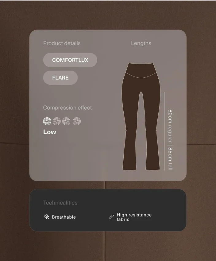 Pantalon évasé à taille haute Comfortlux Pantalon évasé à taille haute Comfortlux