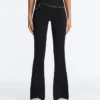 Pantalon évasé taille haute Comfortlux avec nœud Pantalon évasé taille haute Comfortlux avec nœud
