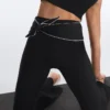 Pantalon évasé taille haute Comfortlux avec nœud Pantalon évasé taille haute Comfortlux avec nœud