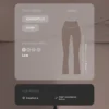 Pantalon évasé à taille haute Comfortlux à taille drapée Pantalon évasé à taille haute Comfortlux à taille drapée