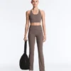 Pantalon évasé à taille haute Comfortlux à taille drapée Pantalon évasé à taille haute Comfortlux à taille drapée