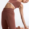 Pantalon évasé à taille haute Comfortlux à taille drapée Pantalon évasé à taille haute Comfortlux à taille drapée