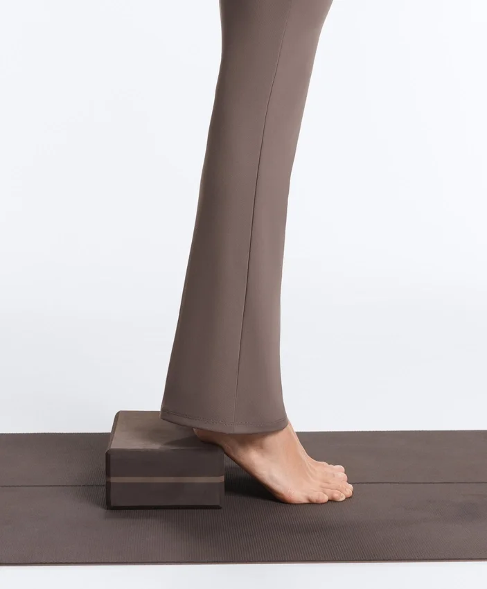Pantalon évasé à taille haute Comfortlux à taille drapée Pantalon évasé à taille haute Comfortlux à taille drapée