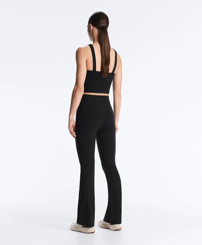 Pantalon évasé taille haute Evermove Pantalon évasé taille haute Evermove