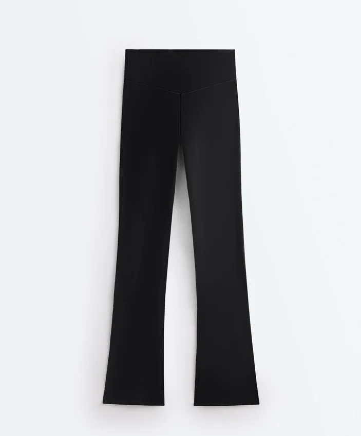 Pantalon évasé taille haute Evermove Pantalon évasé taille haute Evermove