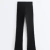Pantalon évasé taille haute Evermove Pantalon évasé taille haute Evermove