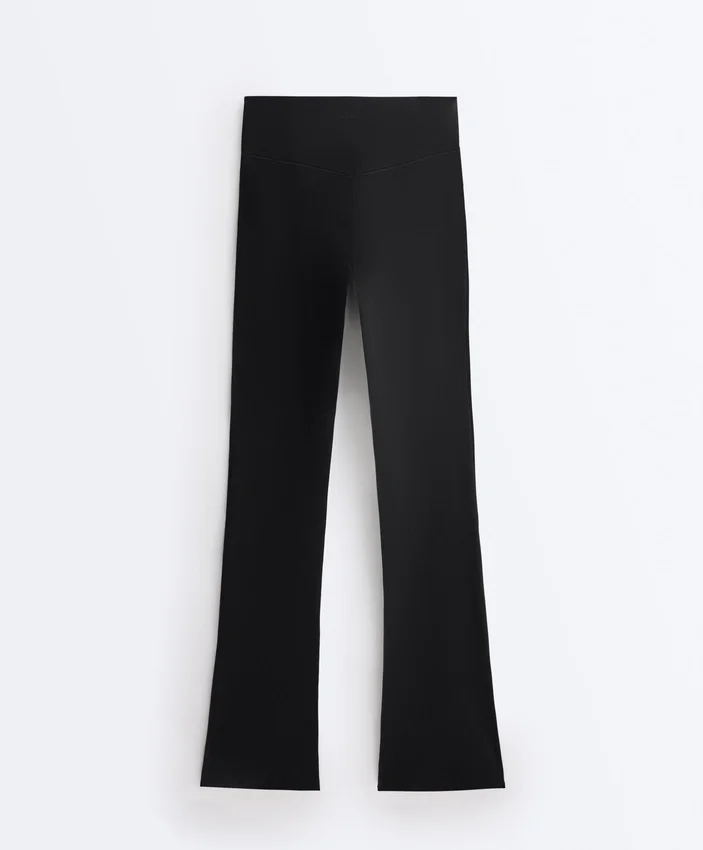 Pantalon évasé taille haute Evermove Pantalon évasé taille haute Evermove
