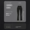 Pantalon évasé taille haute Evermove Pantalon évasé taille haute Evermove