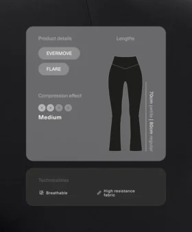 Pantalon évasé taille haute Evermove