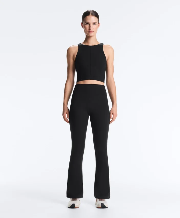 Pantalon évasé taille haute Evermove Pantalon évasé taille haute Evermove