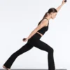 Pantalon évasé taille haute Evermove Pantalon évasé taille haute Evermove