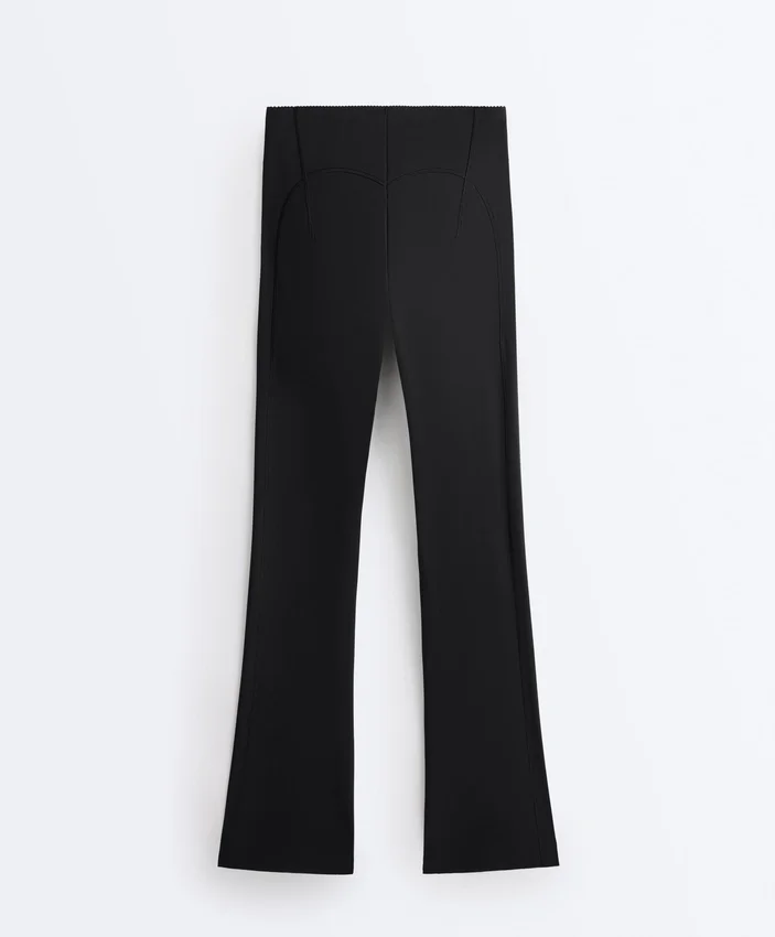 Pantalon évasé à taille haute Raise Up et effet compressif Pantalon évasé à taille haute Raise Up et effet compressif