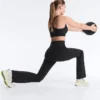Pantalon évasé à taille haute Raise Up et effet compressif Pantalon évasé à taille haute Raise Up et effet compressif