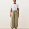 Pantalons bouffants en mélange de lyocell et 24 % de lin avec coutures Pantalons bouffants en mélange de lyocell et 24 % de lin avec coutures