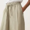 Pantalons bouffants en mélange de lyocell et 24 % de lin avec coutures Pantalons bouffants en mélange de lyocell et 24 % de lin avec coutures