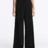 Pantalons à jambes larges en modal Soft Touch et ourlet ajouré Pantalons à jambes larges en modal Soft Touch et ourlet ajouré