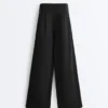 Pantalons à jambes larges en modal Soft Touch et ourlet ajouré Pantalons à jambes larges en modal Soft Touch et ourlet ajouré
