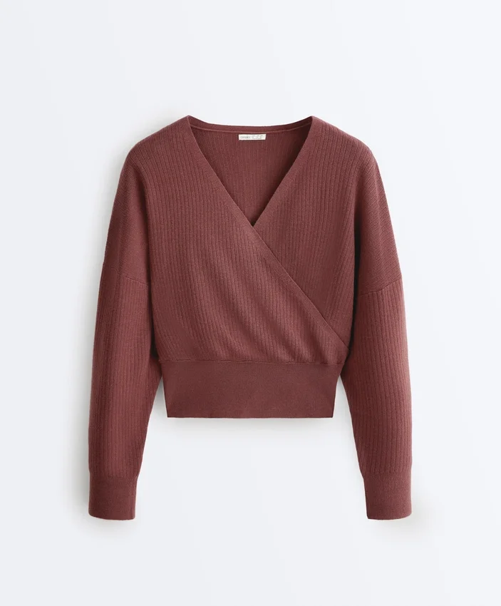 Pull en maille croisé Pull en maille croisé