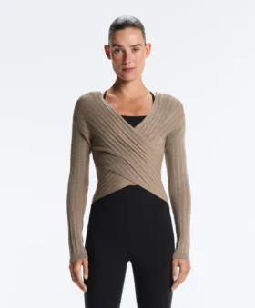Pull en maille fine côtelée